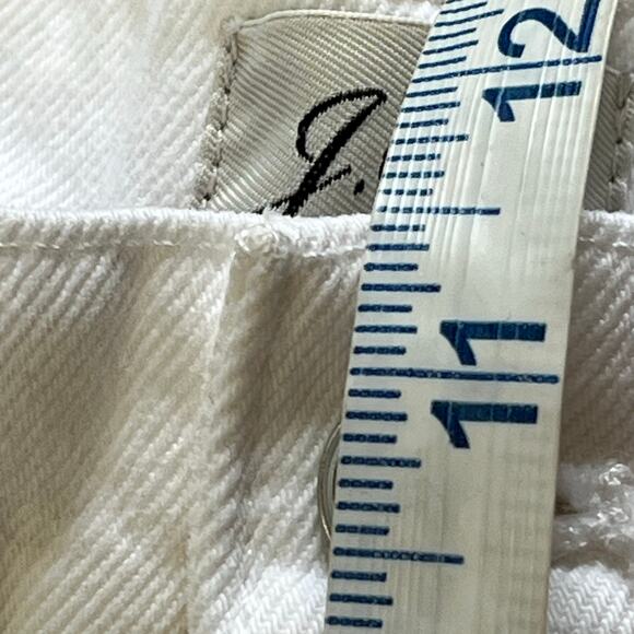 J Crew Re-Imagined High Waisted Cropped White Denim Jeans Size 30 Tall - Picture 9 of 11
